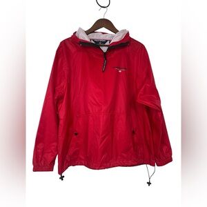 VTG Y2K POLO SPORT Ralph Lauren Men’s Red Hooded Pullover Windbreaker Jacket Sm